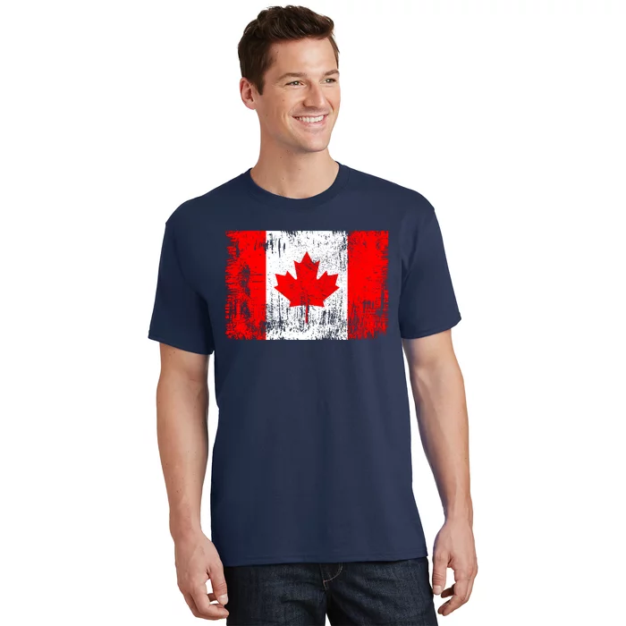 Happy Canada Day Distressed Canada Flag T-Shirt