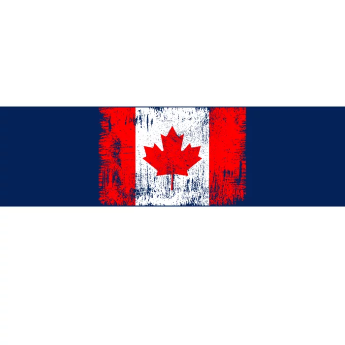 Happy Canada Day Distressed Canada Flag Bumper Sticker