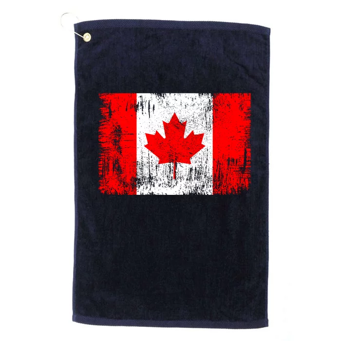 Happy Canada Day Distressed Canada Flag Platinum Collection Golf Towel