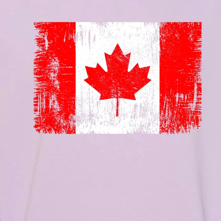 Happy Canada Day Distressed Canada Flag Garment-Dyed Sweatshirt