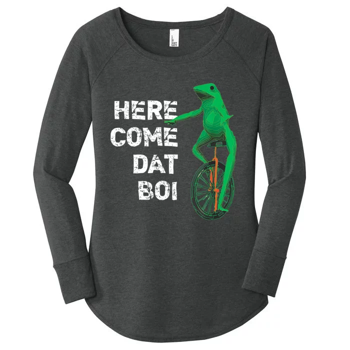 Here Come Dat Boi Women's Perfect Tri Tunic Long Sleeve Shirt