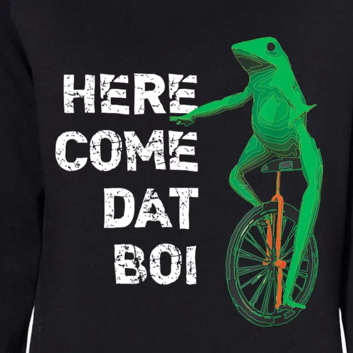 Here Come Dat Boi Womens California Wash Sweatshirt