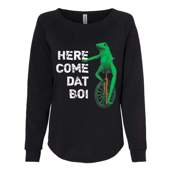 Here Come Dat Boi Womens California Wash Sweatshirt