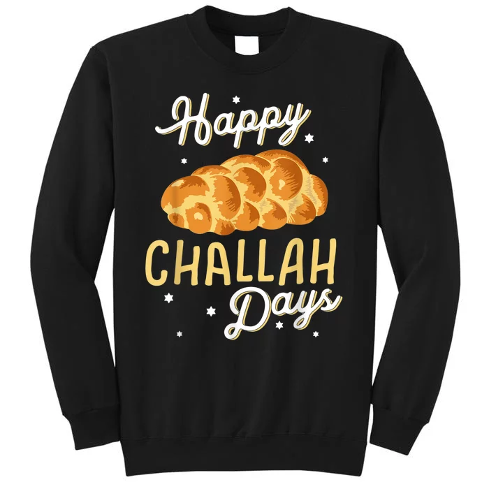 Happy Challah Days Hanukkah Chanukah Funny Jewish Bread Sweatshirt