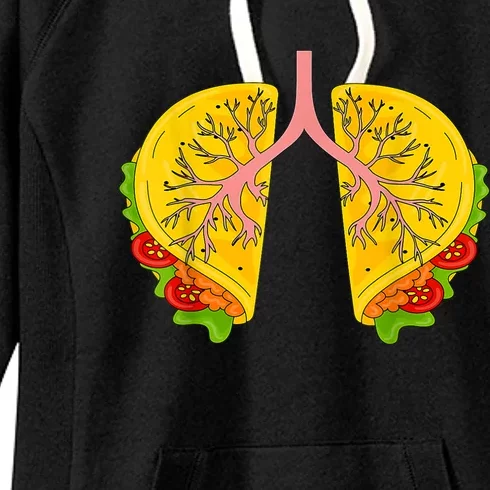 Happy Cinco De Mayo Taco Lungs Respiratory Therapist RT Women's Fleece Hoodie