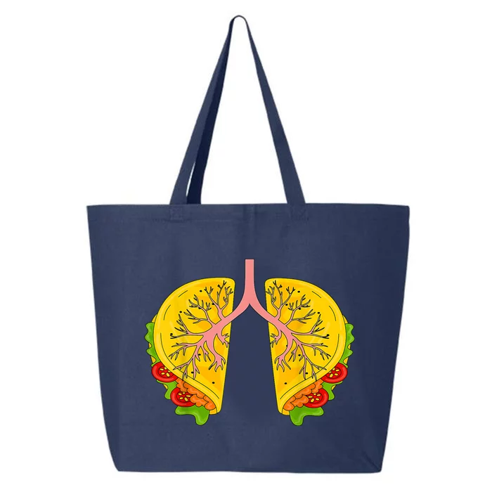 Happy Cinco De Mayo Taco Lungs Respiratory Therapist RT 25L Jumbo Tote