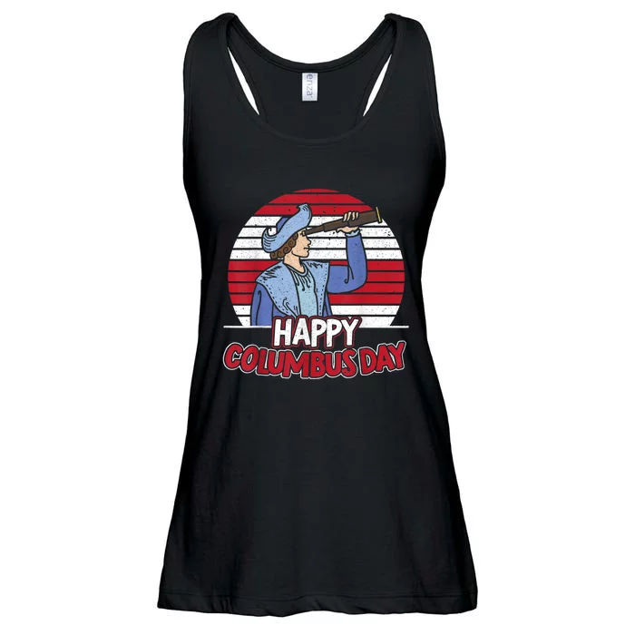 Happy Columbus Day Christopher Columbus Italian Navigator TShirt Ladies Essential Flowy Tank