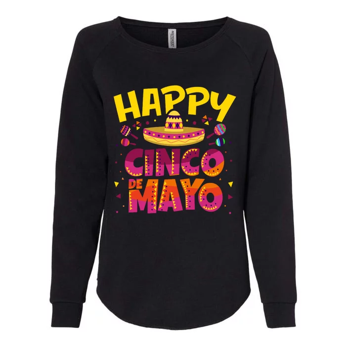 Happy Cinco De Mayo Womens California Wash Sweatshirt