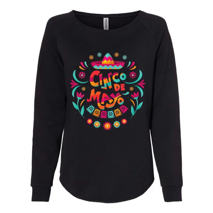 Happy Cinco De Mayo Mexican Fiesta 5 De Mayo Mexico Party Womens California Wash Sweatshirt