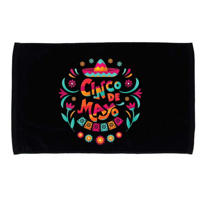 Happy Cinco De Mayo Mexican Fiesta 5 De Mayo Mexico Party Microfiber Hand Towel