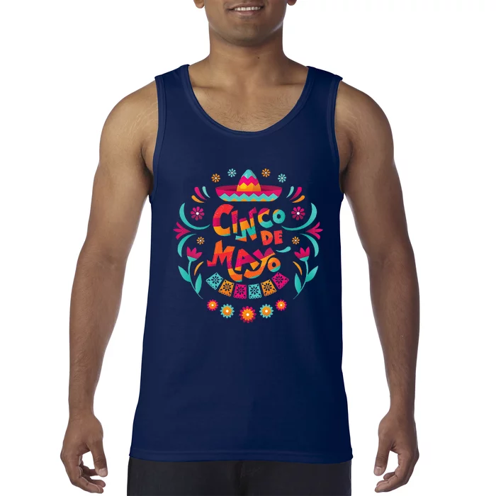 Happy Cinco De Mayo Mexican Fiesta 5 De Mayo Mexico Party Tank Top