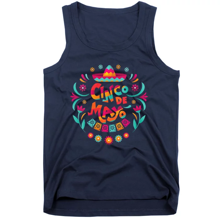 Happy Cinco De Mayo Mexican Fiesta 5 De Mayo Mexico Party Tank Top