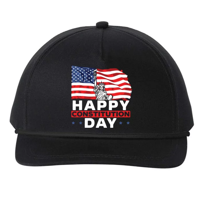 Happy Constitution Day New American USA Flag America Snapback Five-Panel Rope Hat