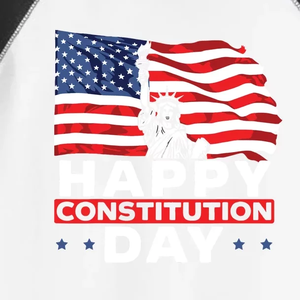 Happy Constitution Day New American USA Flag America Toddler Fine Jersey T-Shirt