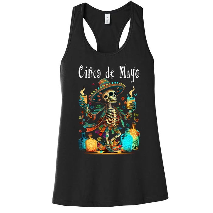 Happy Cinco de Mayo! Festival 14 Women's Racerback Tank