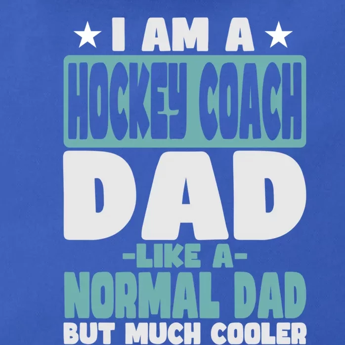 Hockey Coach Dad Cooler Than Normal Gift Zip Tote Bag