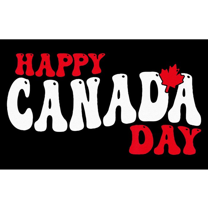 Happy Canada Day Maple Canadian Canada Pride Flag Patriotic Bumper Sticker