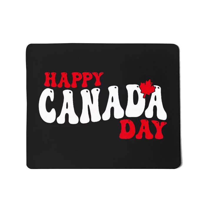 Happy Canada Day Maple Canadian Canada Pride Flag Patriotic Mousepad