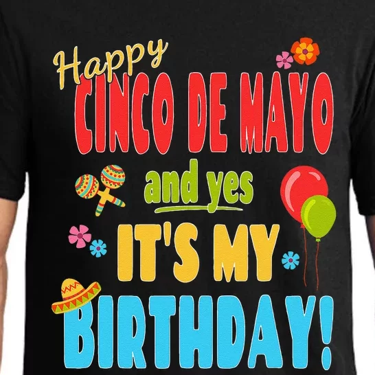 Happy Cinco De Mayo Birthday May 5th Birthday Party Pajama Set