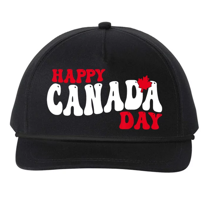 Happy Canada Day Maple Canadian Canada Pride Flag Patriotic Snapback Five-Panel Rope Hat