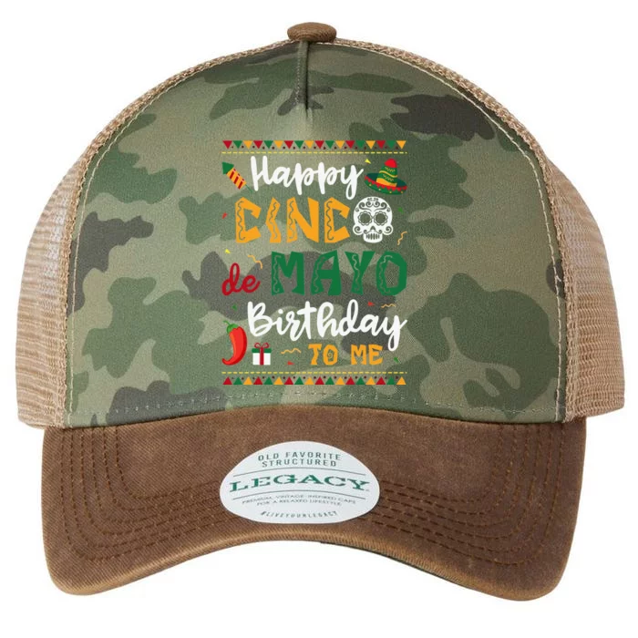 Happy Cinco De Mayo Birthday To Me Born In May Gifts Legacy Tie Dye Trucker Hat