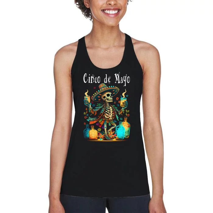 Happy Cinco de Mayo! Festival 14 Women's Racerback Tank