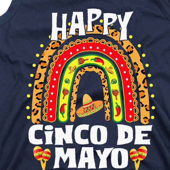 Happy Cinco De Mayo Rainbow Mexican Fiesta For Women Tank Top