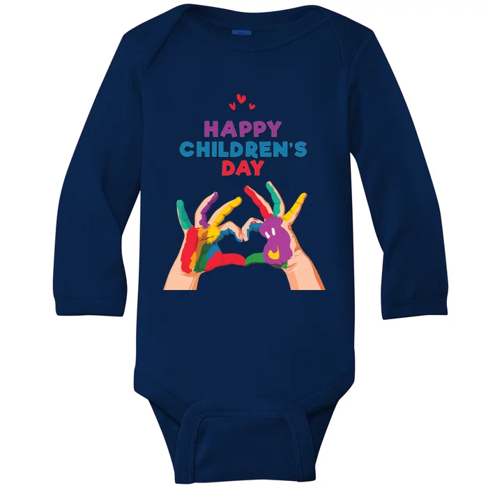 Happy Childrens Day Baby Long Sleeve Bodysuit