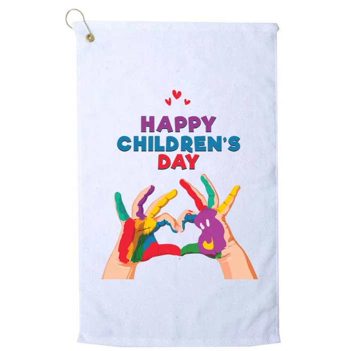 Happy Childrens Day Platinum Collection Golf Towel