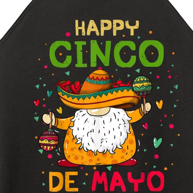 Happy Cinco De Mayo With Mexican Gnome Cinco De Mayo Women’s Perfect Tri Rocker Tank