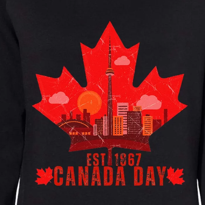 Happy Canada Day Cool Design Canada Maple For Women Men Kids Womens California Wash Sweatshirt