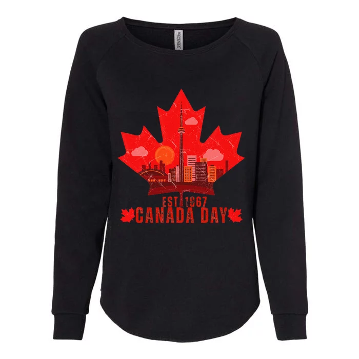 Happy Canada Day Cool Design Canada Maple For Women Men Kids Womens California Wash Sweatshirt