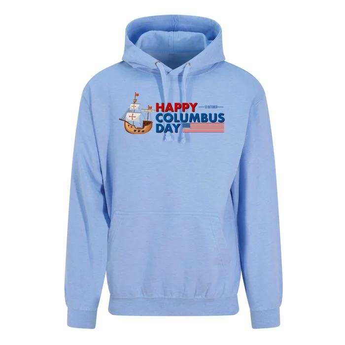 Happy Columbus Day 1492 Unisex Surf Hoodie