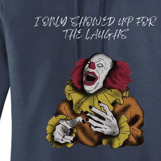 Halloween Creepy Evil Spooky Killer Clown Laughs October Women's Pullover Hoodie