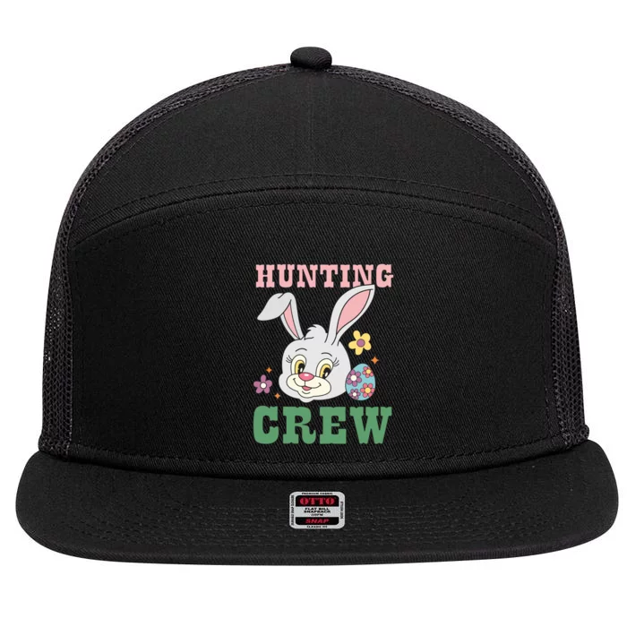 Hunting Crew Funny Easter Day 7 Panel Mesh Trucker Snapback Hat