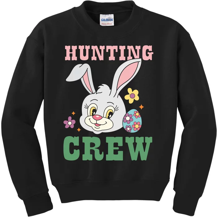 Hunting Crew Funny Easter Day Kids Sweatshirt