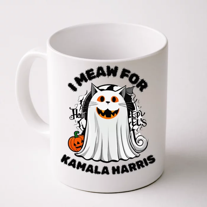 Halloween Cats For Kamala Harris Front & Back Coffee Mug