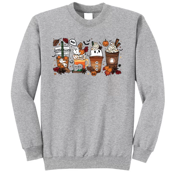 Halloween Coffee Fall Tall Sweatshirt