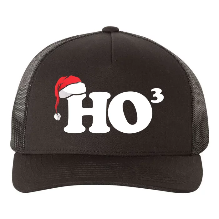 Ho Cubbed Funny Ho To The Power Three Ho Ho Ho Christmas TShirt Yupoong Adult 5-Panel Trucker Hat