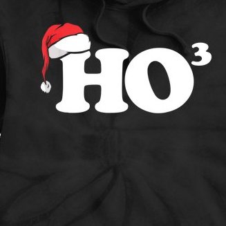 Ho Cubbed Funny Ho To The Power Three Ho Ho Ho Christmas TShirt Tie Dye Hoodie