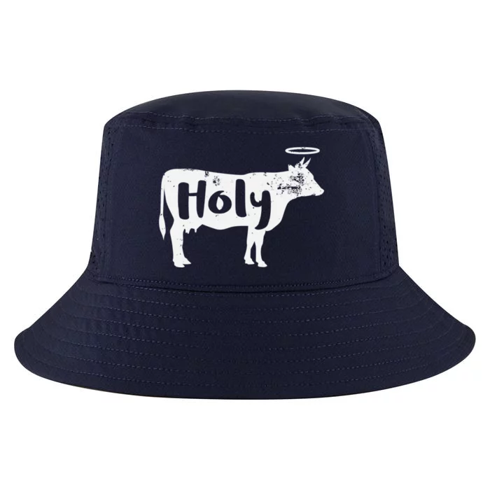 Holy Cow Funny Dairy Farmer Midwest Pride Cool Comfort Performance Bucket Hat