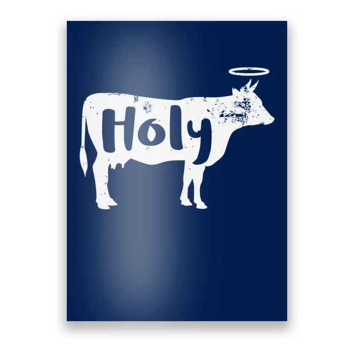 Holy Cow Funny Dairy Farmer Midwest Pride Poster