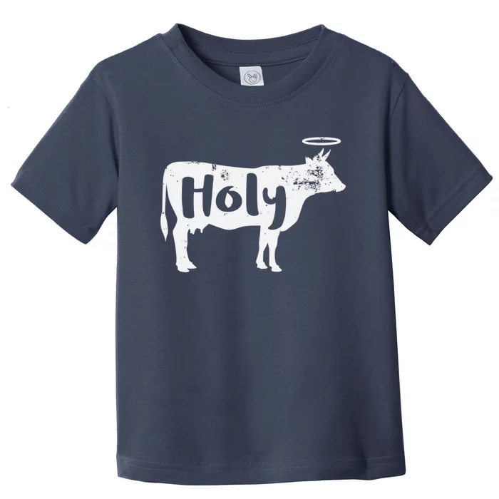 Holy Cow Funny Dairy Farmer Midwest Pride Toddler T-Shirt