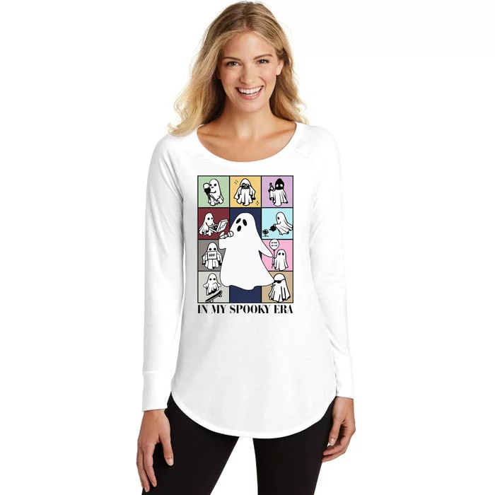 Halloween Costume Funny Ghost In My Spooky Era Women's Perfect Tri Tunic Long Sleeve Shirt