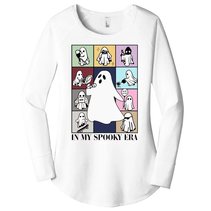 Halloween Costume Funny Ghost In My Spooky Era Women's Perfect Tri Tunic Long Sleeve Shirt