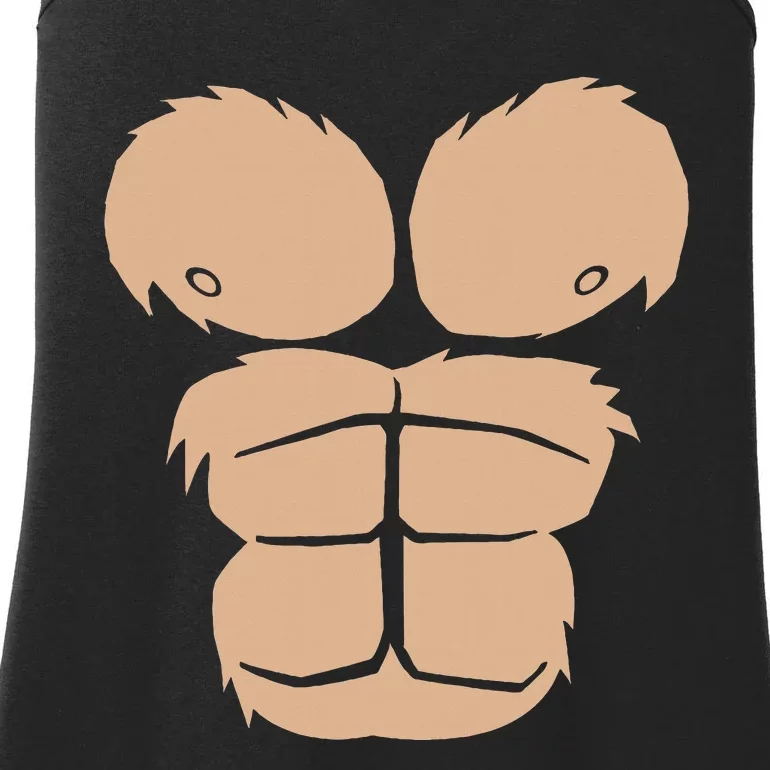 Halloween Costume Funny Monkey Gorilla Chest Suit Halloween Ladies Essential Tank