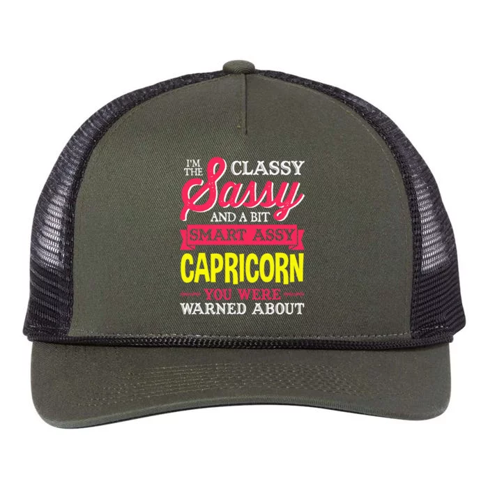 Horoscope Capricorn For  Funny Birthday Gift Retro Rope Trucker Hat Cap