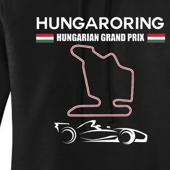 Hungaroring Circuit Formula Racing Car Hungarian Grand Prix Women's Pullover Hoodie