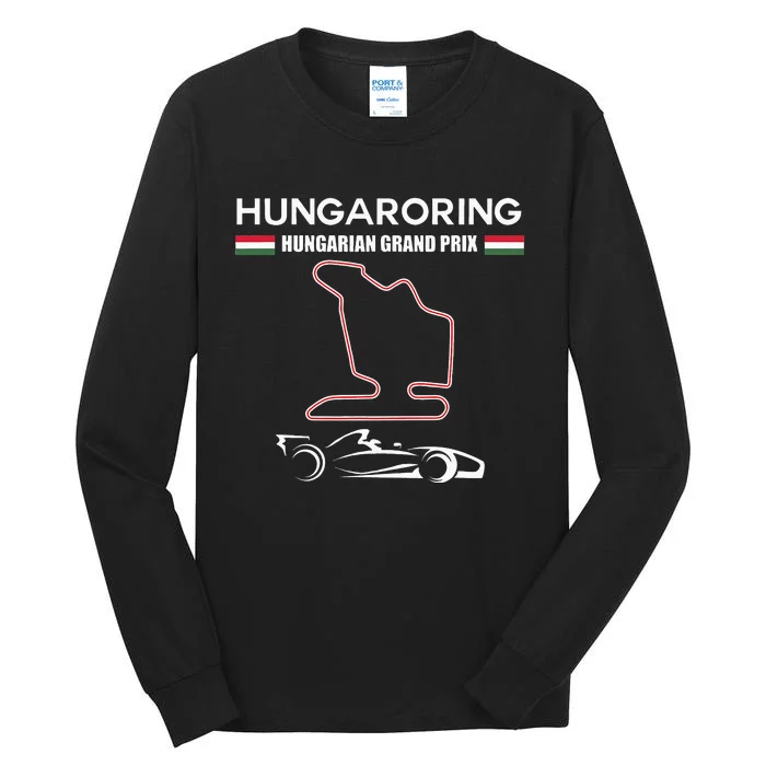 Hungaroring Circuit Formula Racing Car Hungarian Grand Prix Tall Long Sleeve T-Shirt