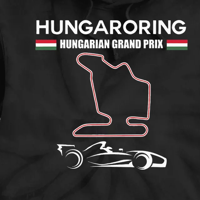 Hungaroring Circuit Formula Racing Car Hungarian Grand Prix Tie Dye Hoodie